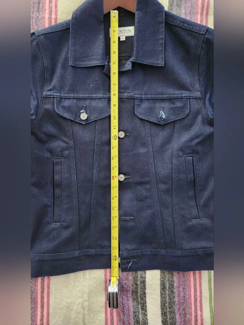 Gustin - Type 3 Selvedge Trucker Jacket, Cone Mills Blue/Black, Size Small